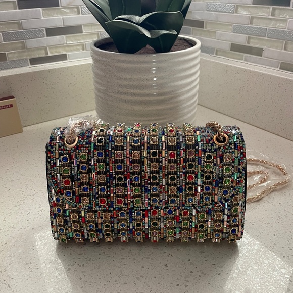 Colorful Beaded Crossbody Bag NWT - Picture 1 of 10